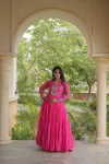Ka 1275 Faux Georgette Laheriya Print Work Navratri Gown